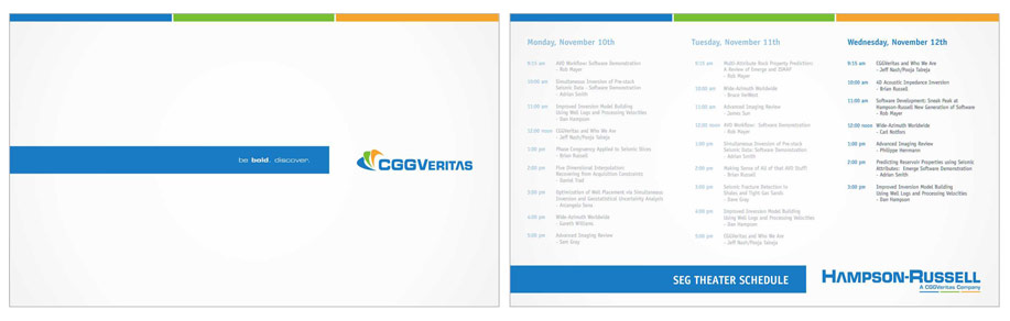 CGG Veritas Schedule